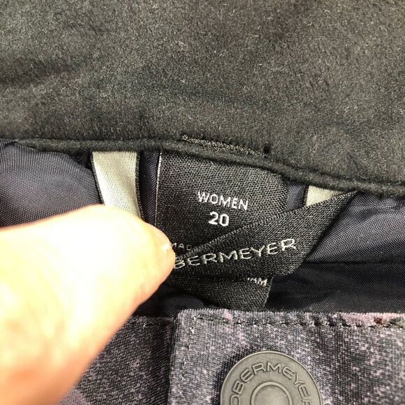 Obermeyer Malta Ski Snow Pants Dark Denim Camo NWT Womens Size 20 - Picture 10 of 12